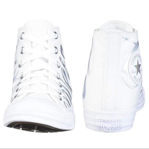 🆕⭐️ Chuck Taylor AS Logo Print Hi Top Trainer WHT - Picture 12 of 15